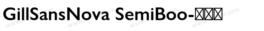 GillSansNova SemiBoo字体转换